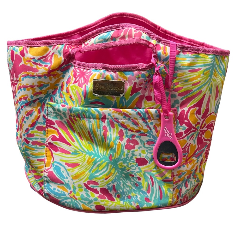 Lily Pulitzer Large Insulated Beverage Bucket Tote
